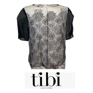 Tibi New York Organza Blouse Size Medium EUC